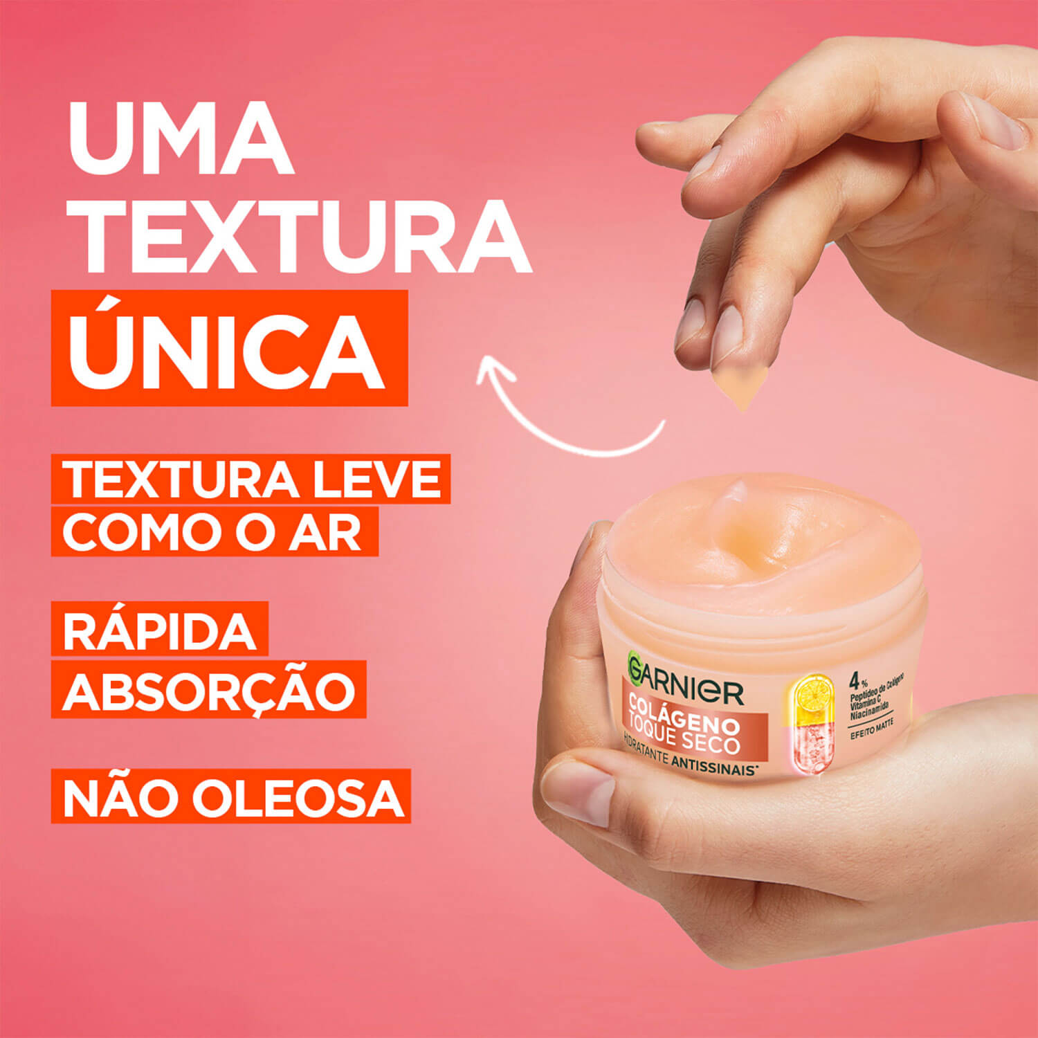 Imagem Hidratante Facial Toque Seco Antissinais | Textura | Garnier